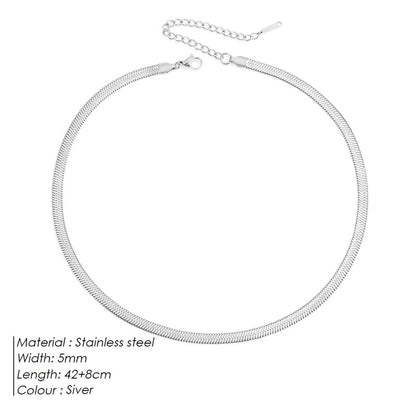 Minimalist Solid Color 316 Stainless Steel Necklace