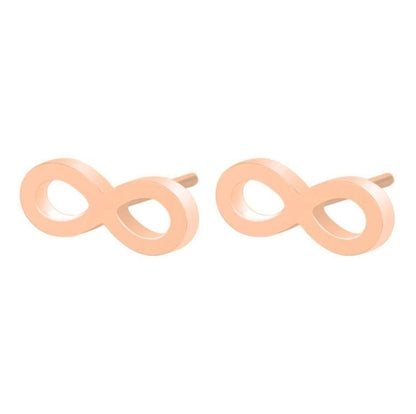 1 Pair Fashion Infinity 304 Stainless Steel 18K Gold Plated Ear Studs