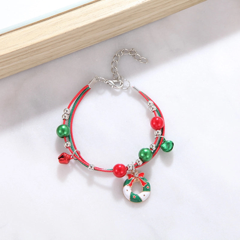 Cute Cartoon Character Alloy Plating Flakes Elk Christmas Women's