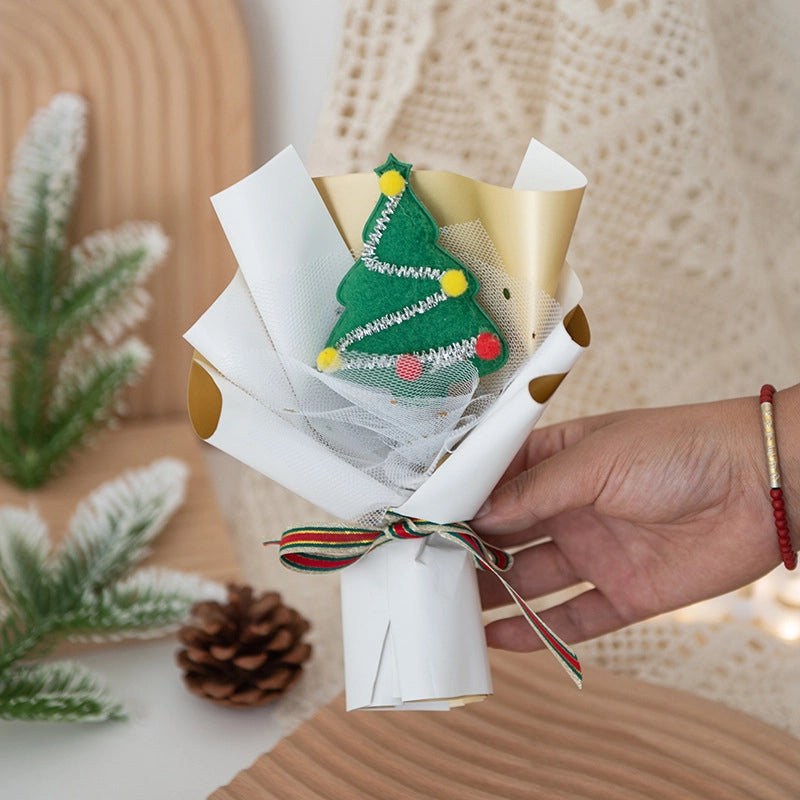 Christmas Cute Santa Claus Plastic Holiday Party Bouquet Decorations Table Decoration