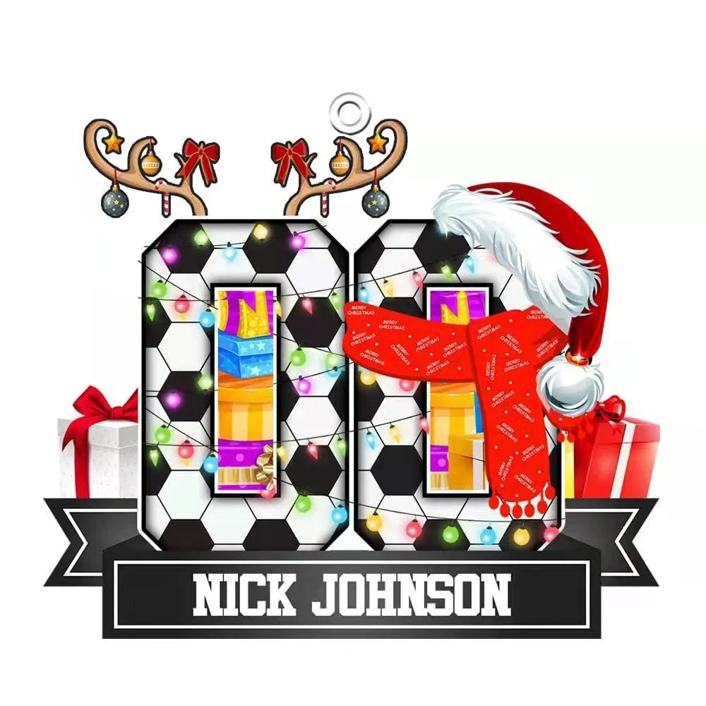 Christmas Funny Muscle Man Acrylic Flat Christmas Pendant Car Home Decoration Pendant