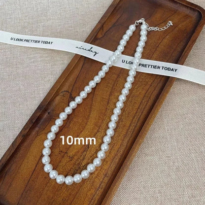 Elegant Minimalist Solid Color Artificial Pearls Imitation Pearl Necklace