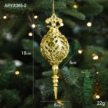 Christmas Elegant Lady Pastoral Star Elk Plastic Holiday Banquet Hanging Ornaments Decorations Hanging Ornaments