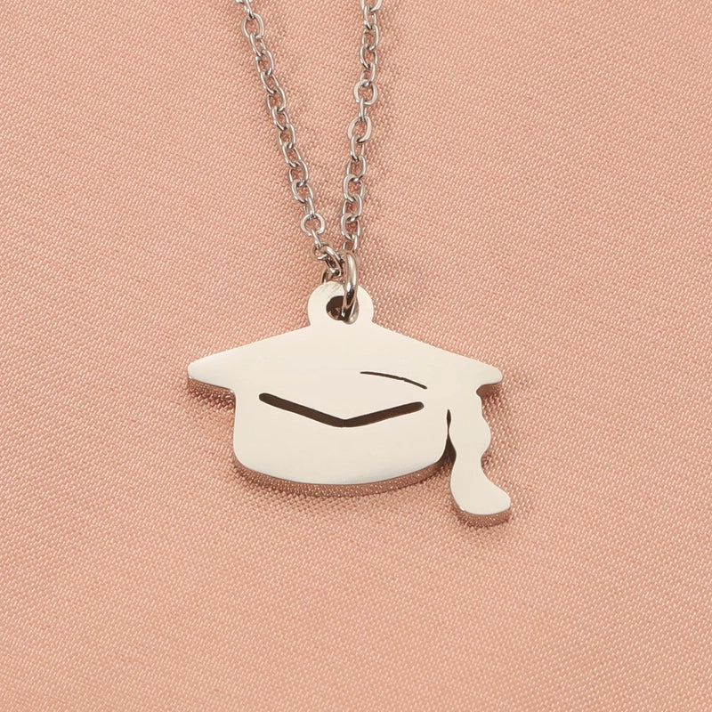 Minimalist Classic Style Solid Color 304 Stainless Steel Pendant Necklace