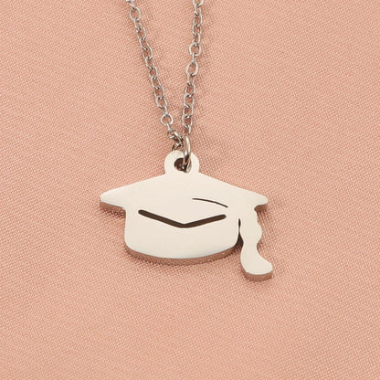 Minimalist Classic Style Solid Color 304 Stainless Steel Pendant Necklace
