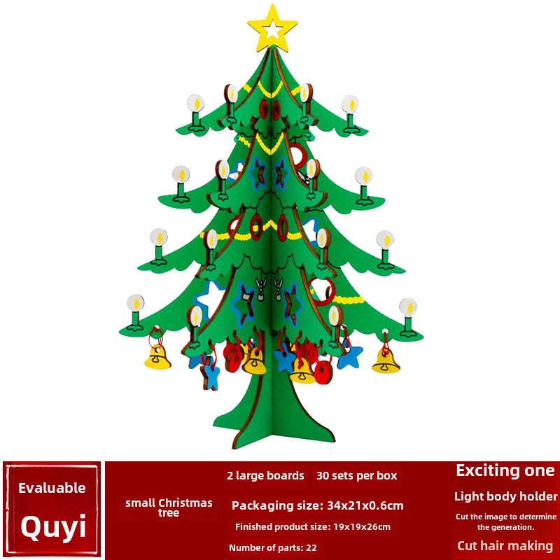 Stall Supply Children's Wooden 3D Puzzle Adult Puzzle Christmas Building Handmade Educational Model Toy