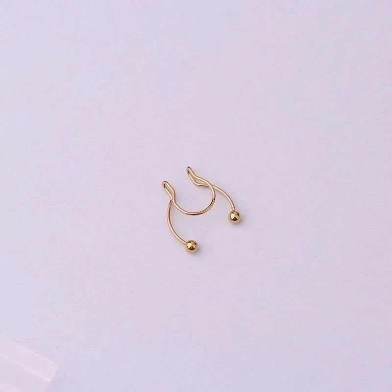 Nose Rings & Studs Geometric 316 Stainless Steel Plating