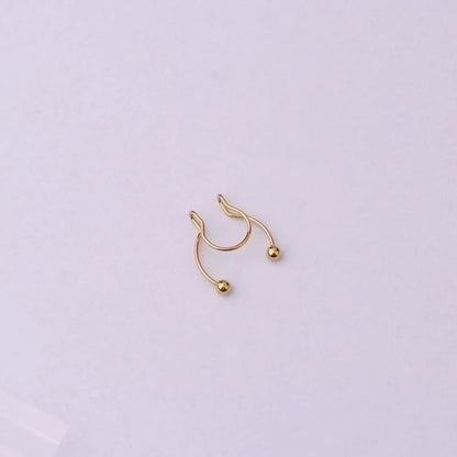 Nose Rings & Studs Geometric 316 Stainless Steel Plating
