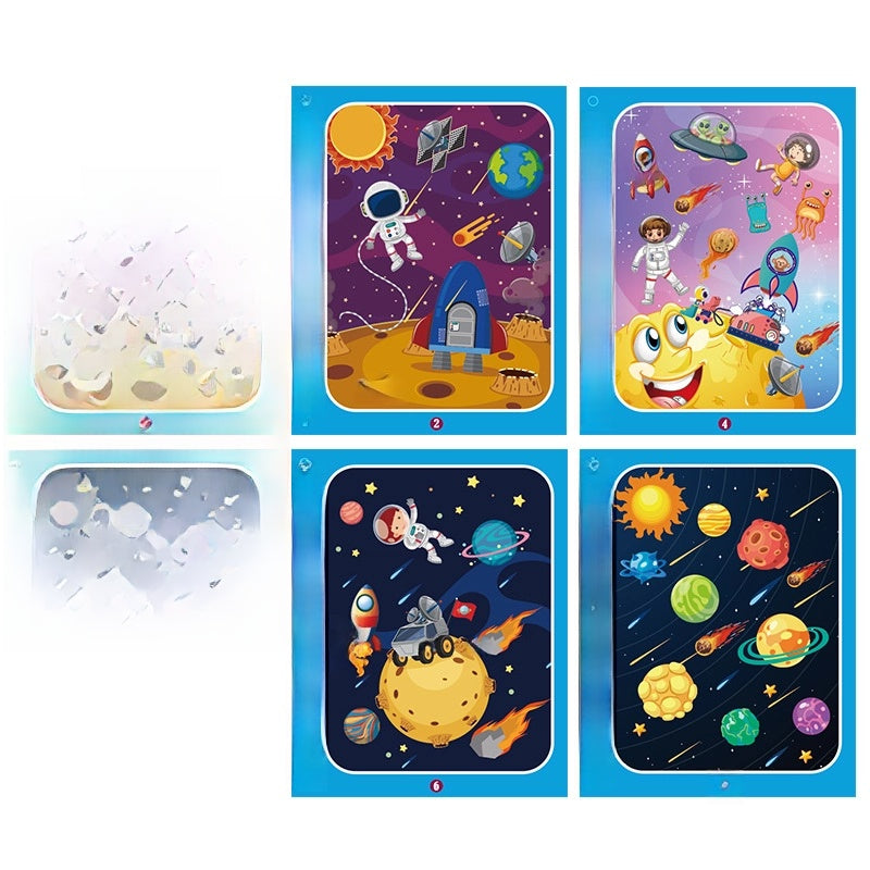 Children's Magic Water Painting Book Repeated Graffiti Educational Painting Book Scene Early Education Cognitive Matching Quiet Book