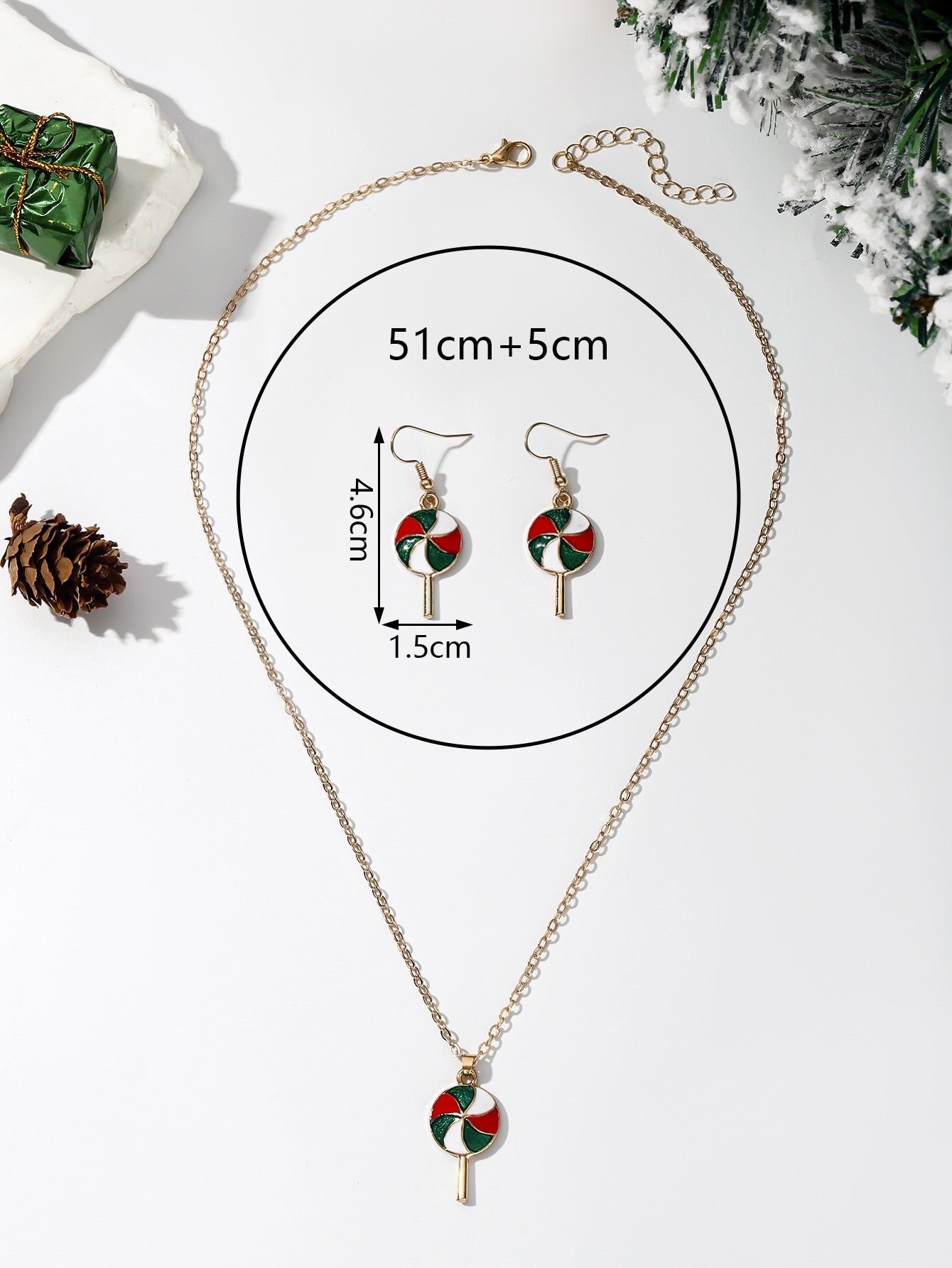 5 Sets Hot Sale Christmas Gift Snowflake Socks Snowman Christmas Tree Jewelry Holiday Set