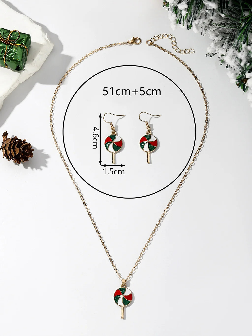 5 Sets Hot Sale Christmas Gift Snowflake Socks Snowman Christmas Tree Jewelry Holiday Set