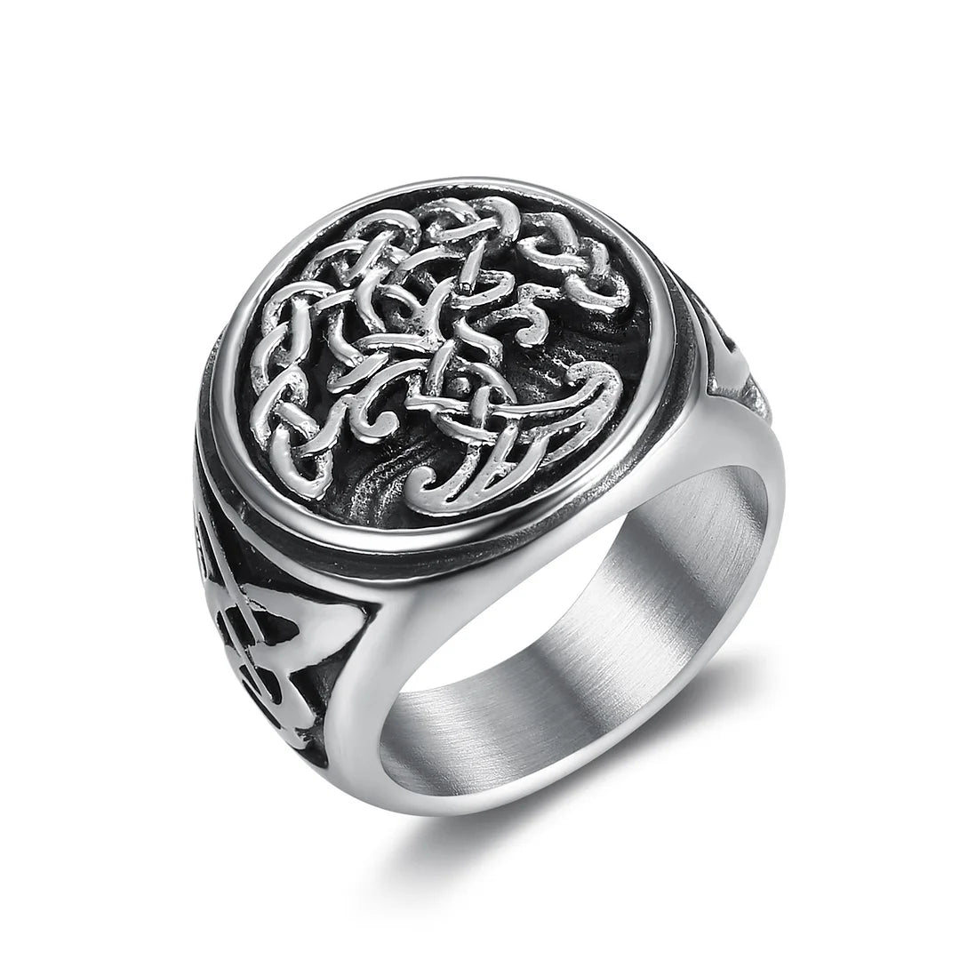 Vintage Style Tree 304 Stainless Steel Unisex Rings