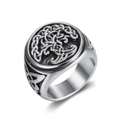 Vintage Style Tree 304 Stainless Steel Unisex Rings
