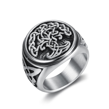 Vintage Style Tree 304 Stainless Steel Unisex Rings