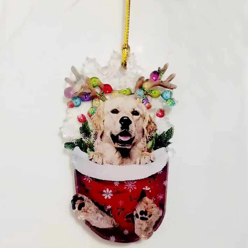 Christmas Modern Style Classic Style Dog Arylic Party Festival Hanging Ornaments