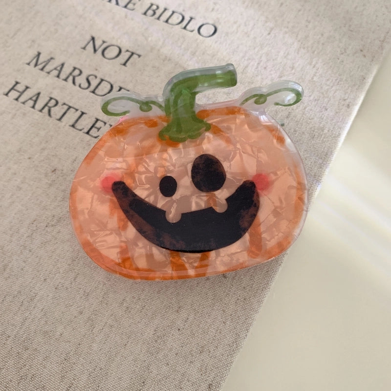 Women's Funny Halloween Pattern Pumpkin Arylic Hair Claws