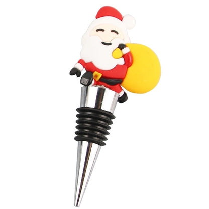Christmas Cute Cartoon PVC Aluminium Alloy Wine Stopper 1 Piece
