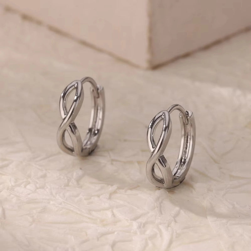 1 Pair Minimalist Geometric Heart Shape 304 Stainless Steel Earrings