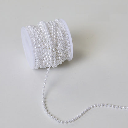 2 Pieces Christmas Tree Hanging Ornaments Pearl String Bead Chain Wedding Hotel Decoration Scene Bead Chain