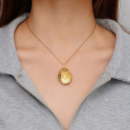 Modern Style Classic Style Heart Shape 304 Stainless Steel Plating Pendant Necklace