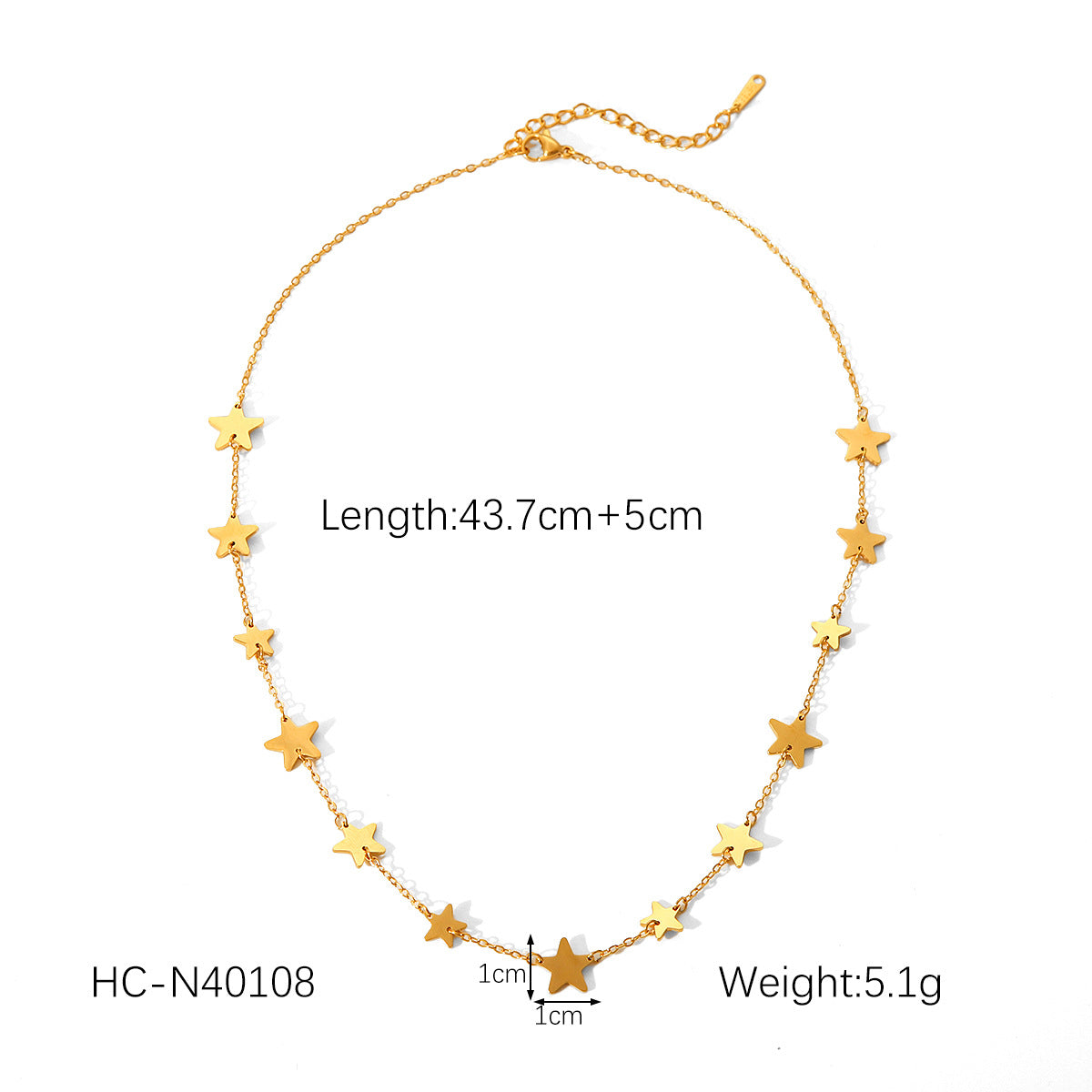 IG Style Chain Geometric Stainless Steel Electroplating Necklaces