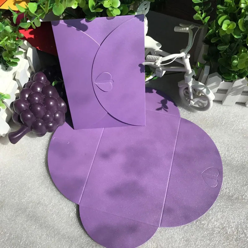 15.5*10.5cm Large Love Buckle Pearlescent Envelope High-grade Thick Postcard Storage Envelope