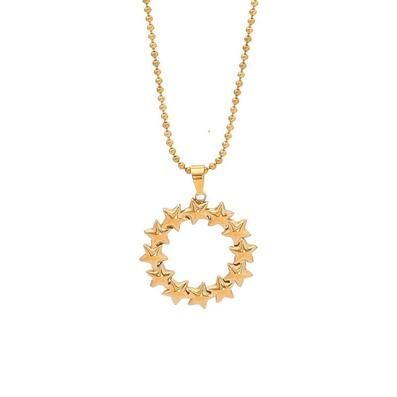 Elegant Streetwear Commute Irregular 304 Stainless Steel 18K Gold Plated Irregular Pendant Necklace