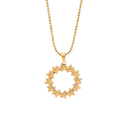 Elegant Streetwear Commute Irregular 304 Stainless Steel 18K Gold Plated Irregular Pendant Necklace