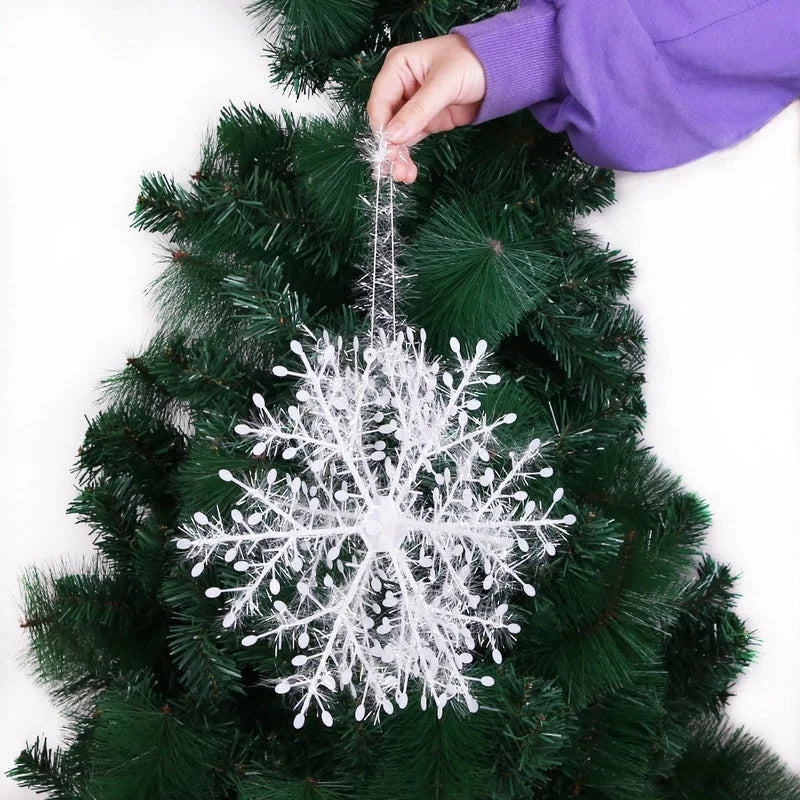 Christmas Nordic Style Modern Style Classic Style Snowflake Plastic Party Festival Hanging Ornaments