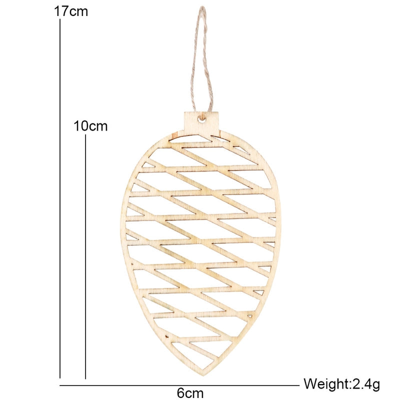 Christmas Minimalist Geometric Wood Party Hanging Ornaments