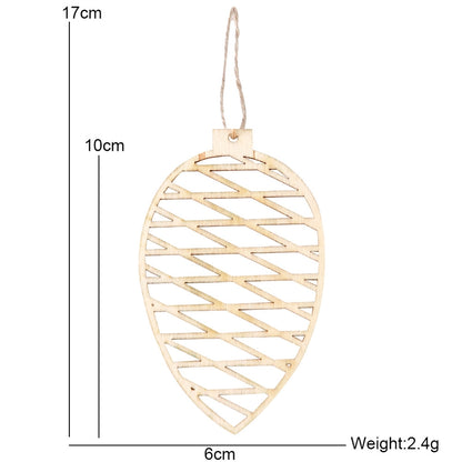 Christmas Minimalist Geometric Wood Party Hanging Ornaments