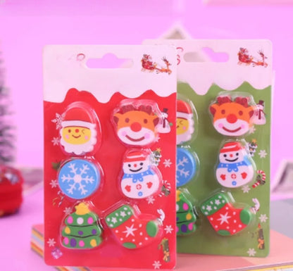 Christmas Children's Cute Cartoon Geometric Tree Eraser 1 Piece
