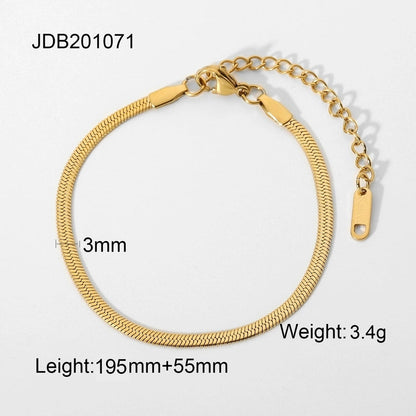 Minimalist Geometric Titanium Steel Cable Chain Bracelets In Bulk