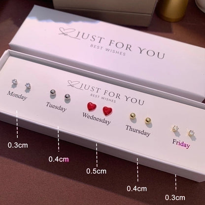 1 Set Cute Animal Sunflower Fruit Inlay Copper Artificial Pearls Zircon 14K Gold Plated Cartilage Earrings