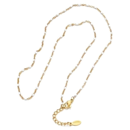 Minimalist Printing Stainless Steel Alloy Plating Gold Plated Necklace