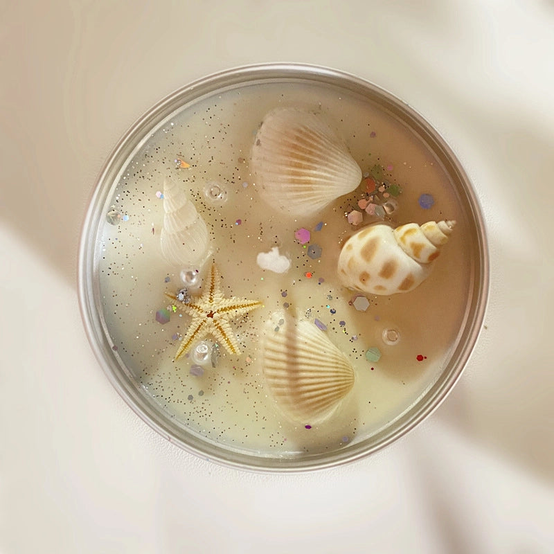 Beach Starfish Shell Soy Wax Candle