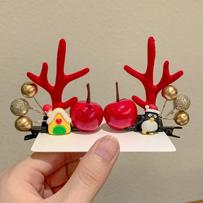 Christmas Cute Antlers Daily Hairpin