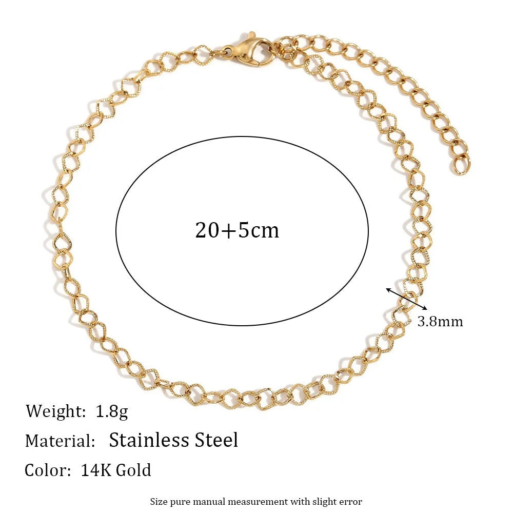 Women Minimalist Geometric Anklets