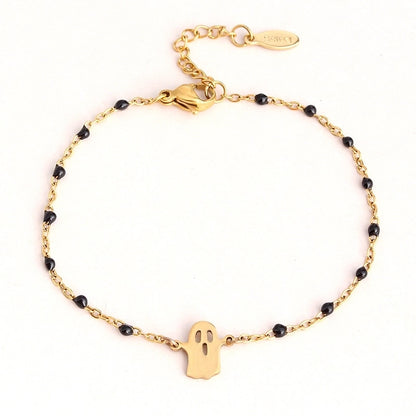 Modern Style Classic Style Ghost Unforgettable 304 Stainless Steel Bracelets In Bulk Stainless Steel Bracelets Halloween