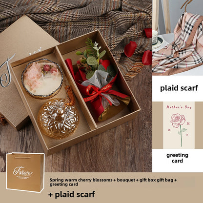 Aromatherapy Candle Gift Box March 8Th Women'S Mother'S Day Gift For Mother And Teacher Practical Niche Advanced Soy Wax
