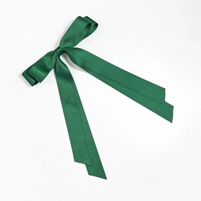 Korean Style Double-layer Bow Ribbon Hairclip Women's Ballet Girl Side Clip Back Head Top Simple Hair Accessories