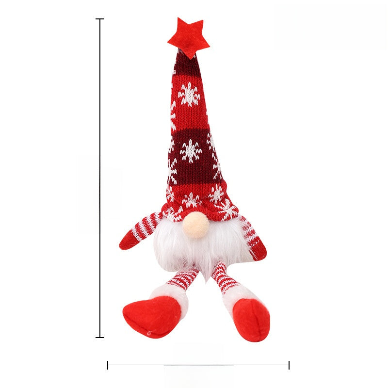 Christmas Glowing Doll Small Knitted Hat Faceless Doll With Light Gnome Decoration Ornament