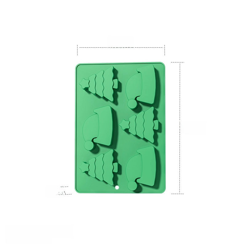 In Stock 6 Even Christmas Silicone Cake Mold DIY Household Kitchen Food Grade Baking Tools Manufacturers