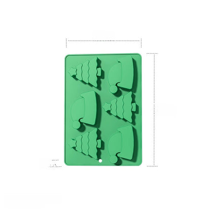 In Stock 6 Even Christmas Silicone Cake Mold DIY Household Kitchen Food Grade Baking Tools Manufacturers