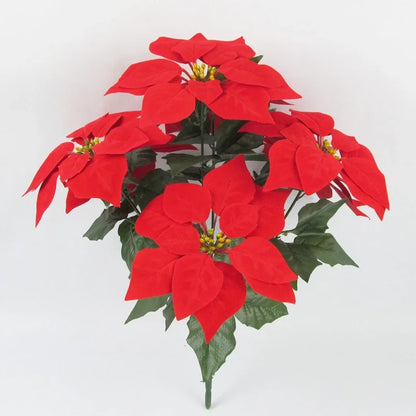 Simulation Christmas Flower Christmas Decoration Poinsettia Fake Flower AliExpress Artificial Flower Christmas Tree Decorations