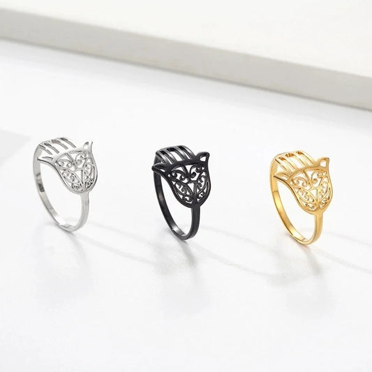 304 Stainless Steel 18K Gold Plated Basic Minimalist Classic Style Inlay Plaid Rhinestones Rings