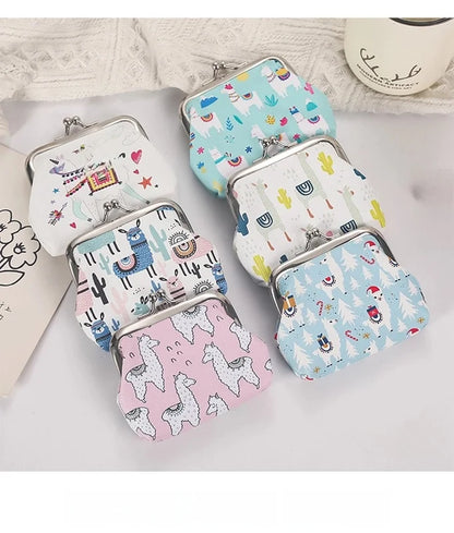 Women's Plant Pu Leather Buckle Kids Wallets