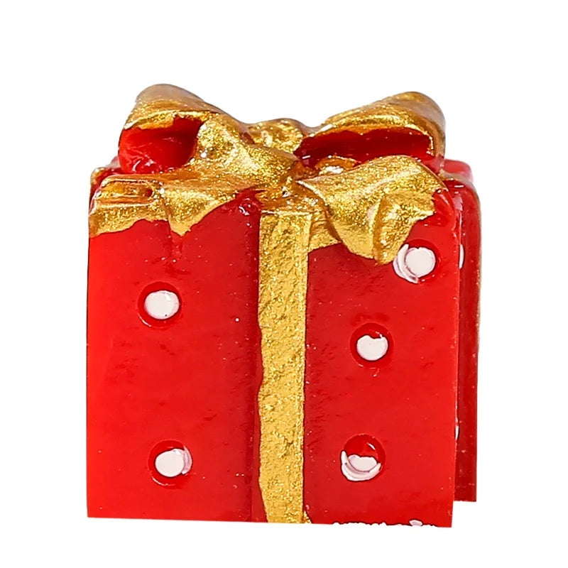 Christmas Cute Christmas Tree Santa Claus Gift Box Synthetic Resin Holiday Daily