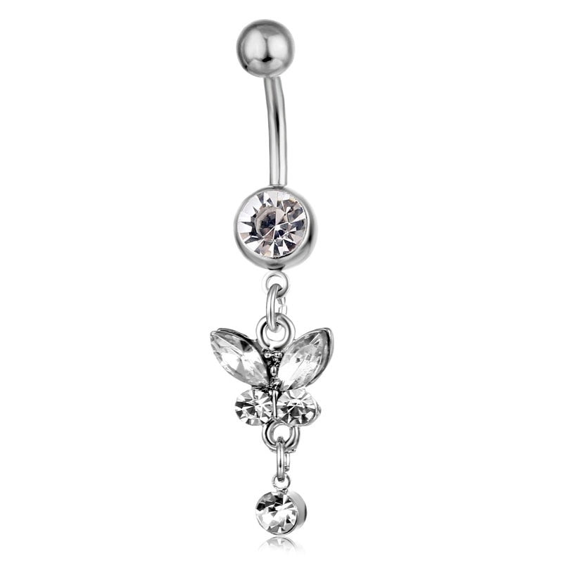 Belly Rings Fashion Bow Knot Rhinestone