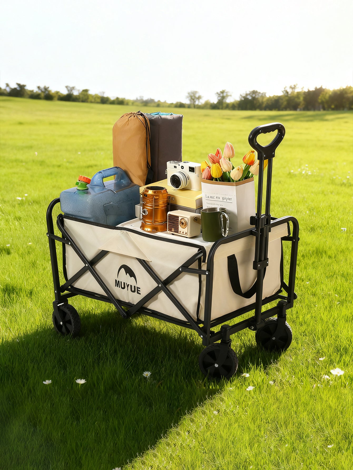 MUYUE Wagon Foldable Trolley Camping Cart